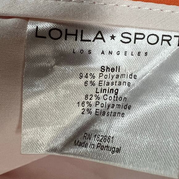 Lohla Sport Stellar Stretch Skort Skirt 6 Orange Pockets Golf Tennis Performance - Picture 11 of 13